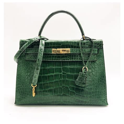 hermes kelly 20cm/crocodile skin|Hermes exotic leather bag.